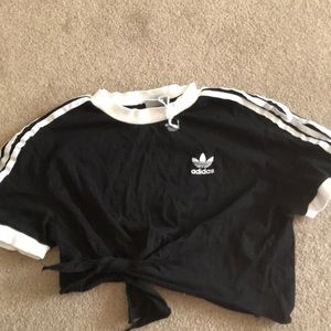 NWOT Adidas Tie Crop Top